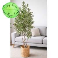 CÂY OLIVE GIẢ TRANG TRÍ NỘI THẤT PHONG CÁCH BẮC ÂU NL24-10