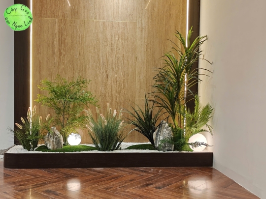 TIỂU CẢNH CÂY GIẢ TRANG TRÍ VĂN PHÒNG